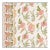 Schumacher Indali Bordered Linen Fabric in Pink & Leaf For Sale
