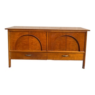 1960s Sculptural Credenza Sideboard by Drexel For Sale