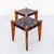 Vintage 1960s Sculptural Stools in Solid Teak & Saddle Leather Attributed to Edmond Spence For Sale - Image 15 of 15