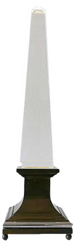 French Acrylic Glass Obelisk Table Lamp by Sandro Petti for Maison Jansen, 1970s
