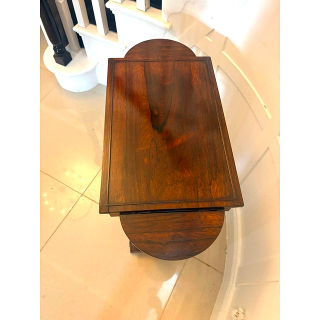 Antique Regency Rosewood Nest of Four Tables with Integrated Chess Table, 1830, Set of 4 For Sale - Image 15 of 18
