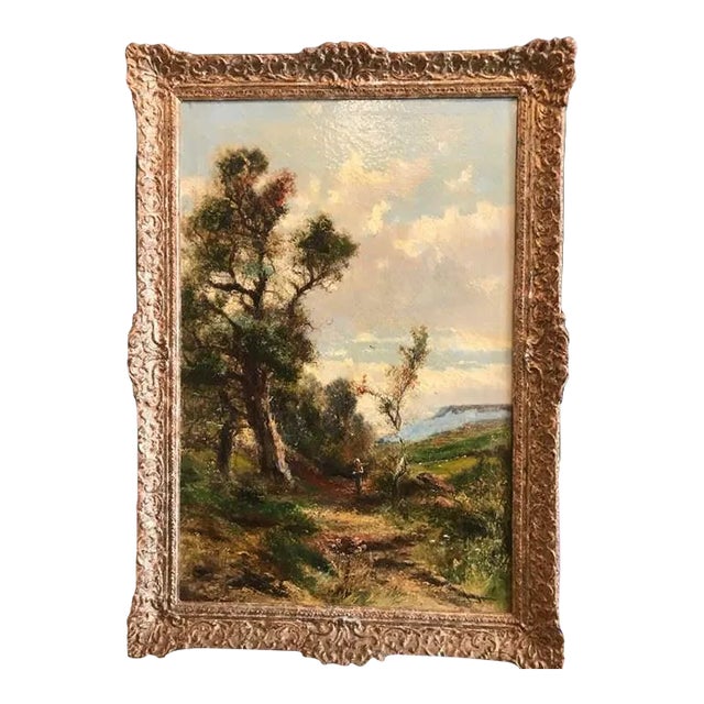 "A View of Hampshire" Landscape Oil Painting by Abraham Hulk For Sale