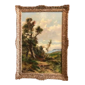 "A View of Hampshire" Landscape Oil Painting by Abraham Hulk