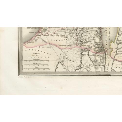 Antique Map of Palestine and the Holy Land by Lapie, Paris, 1838 For Sale - Image 9 of 10
