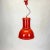 This red industrial style lamp is height adjustable and from the 1970s. The model, called "Lampara", was designed by the...