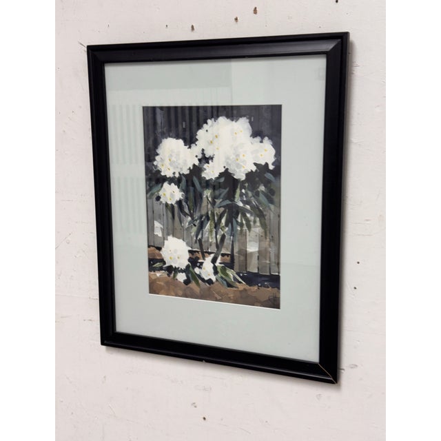Boho Chic Jack Anderson Helene Framed Watercolor, Circa 2002 For Sale - Image 3 of 12