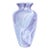 Vintage Hand-Blown Lavender Swirl Art Glass Vase | 12” Opalescent Studio Glass Sculptural Vessel For Sale