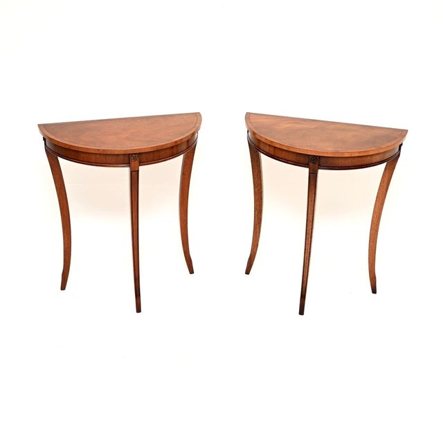 Antique Regency Console Tables, 1950, Set of 2 For Sale - Image 10 of 10