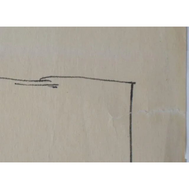 Frances Liberman "Roy Zoelin the Sculpture" Drawing For Sale - Image 10 of 10