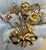 Contemporary Bug on A Flower Bouquet Pearl Diamond Brooch /Pin 14 Kt Yellow Gold 17.5 Gm For Sale - Image 3 of 18