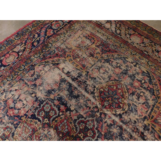 Persian 1900s Antique Persian Kerman Lavar Rug-9'x 13' For Sale - Image 3 of 13
