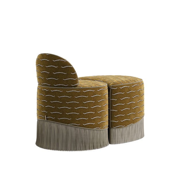 Wood Set of Lila Stool and Ottoman by Ottiu For Sale - Image 7 of 15