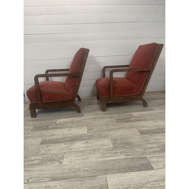 Vintage Art Deco Armchair, 1920s, Set of 2 For Sale - Image 3 of 11