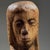 Brown Vintage Hand Carved Folk Art Modernist Portrait Bust For Sale - Image 8 of 12