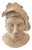 Female Bust in White Terracotta For Sale