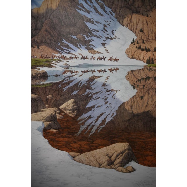 Signed limited edition print of “Season of the Eagle” by celebrated Western artist Bev Doolittle, published in 1987 by The...