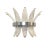 Contemporary Italian Palmetta Wall Sconce With Chromed Belt in Murano Glass For Sale - Image 12 of 12