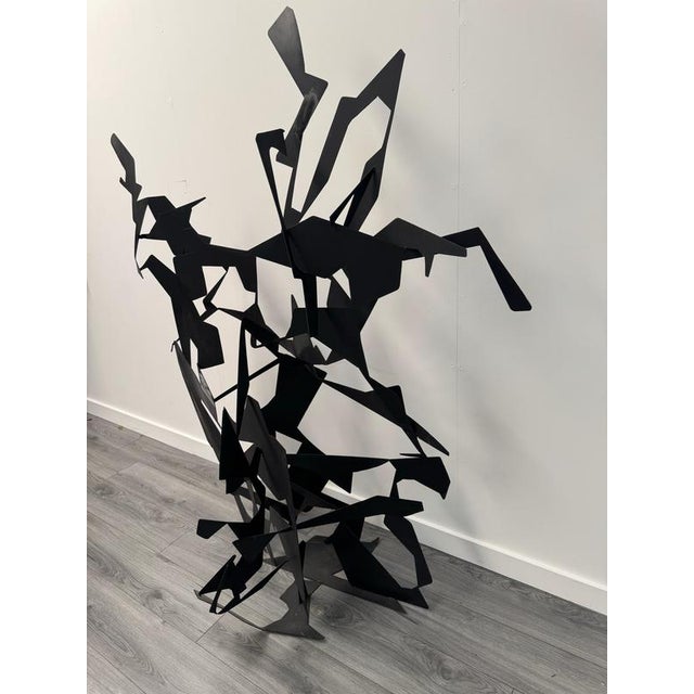 Large Abstract Metal Garden Sculpture from Gerard Coquelin, 2001 For Sale - Image 4 of 9