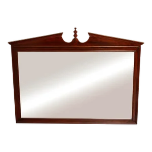 Chippendale Style Carved Cherry Over-Mantel Mirror