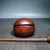 Brown Vintage Chinese Boxwood "Lotus" Wooden Fish (Muyu) With Mallet - 115g For Sale - Image 8 of 9