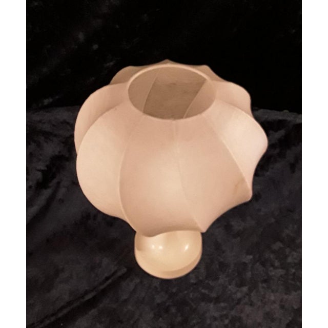 Cream Vintage German Table Lamp, 1970s For Sale - Image 8 of 9