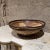 Ceramic Mid-Century Modern Pottery Bowl, Brown, Signed, 10.25" Diameter, 1970s For Sale - Image 7 of 10