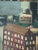 This vintage mixed media artwork on paper layers painted and collaged elements into a compelling abstracted composition. A...