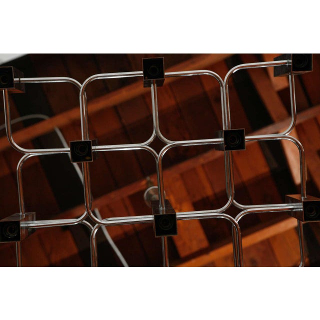 Chrome 1970s Boulanger Chrome Chandelier For Sale - Image 8 of 10