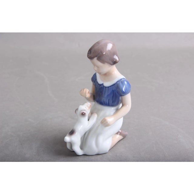 B&G 2316 Girls With Small Dogs Figurine from Bing & Grondahl For Sale - Image 6 of 9