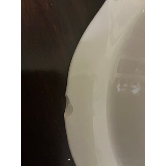Antique w.h. Grindley & Co. “Chelsea Ivory” English Ironstone Gravy Boat & Underplate For Sale - Image 9 of 12