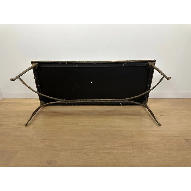 Metal Rare Maison Jansen Bagues Gilt Bronze Coffee Table A-List For Sale - Image 7 of 12