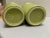 1990s Vintage Green Flower Mod Set of Two Canisters For Sale - Image 5 of 8