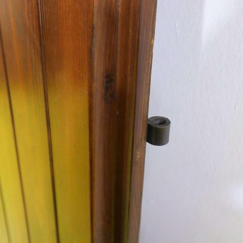 Rustic Rustic Pine Double Slatted Door with Hardware For Sale - Image 3 of 11