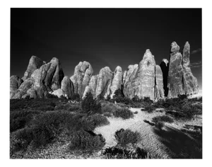 Sand Dune Arches - Black and White Rock Arch Photography, Limited Edition of 20 2023