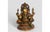 This stunning brass statue depicts Ganesh, the beloved Hindu deity known as the symbol of wisdom, prosperity, and remover...