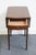 Vintage Antique Solid Mahogany Traditional Hepplewhite Style 26" Drop Leaf Accent End Table For Sale - Image 10 of 15