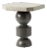 Dorothy Sculptural Concrete and Maple Side Table For Sale