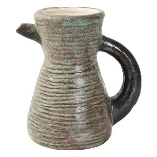 Vintage French Ceramic Stoneware Pitcher from LMR, 1950-1960 For Sale