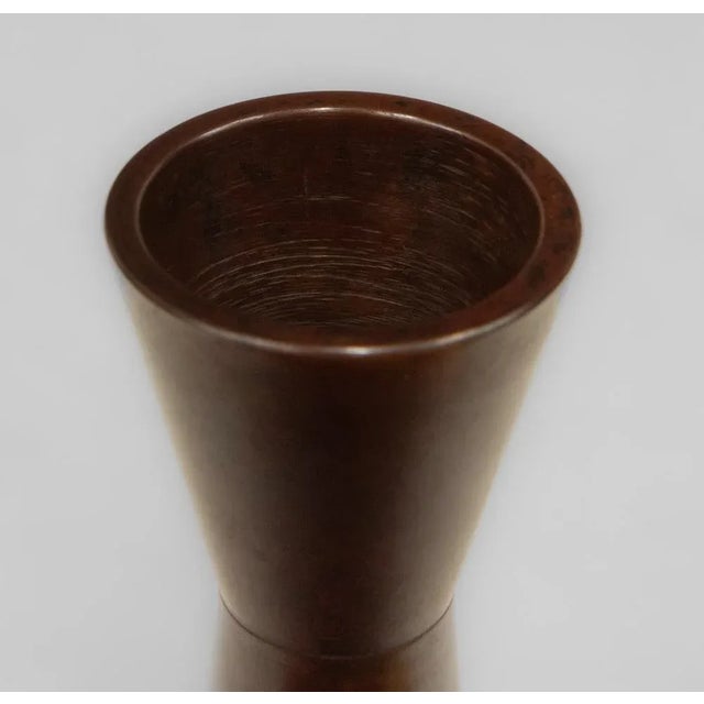 Showa Period Bronze Vase by Nakajima Yasumi II For Sale - Image 5 of 8