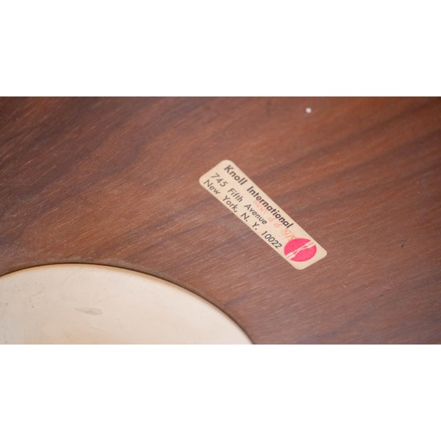 Vintage Knoll International Saarinen Walnut Tulip Side Table For Sale - Image 11 of 13