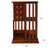 A Leather Top Revolving Bookcase from Niagara Furniture with full grain leather top with a shaped molding surround, over...