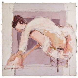 Franco Marzilli, Ballerina, Oil Painting, 1970s For Sale
