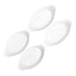 Vintage French Gratin Dishes, S/4