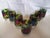 Modern 1970s Stained Glass Design Fruit Tumblers - Set of 7 For Sale - Image 3 of 7
