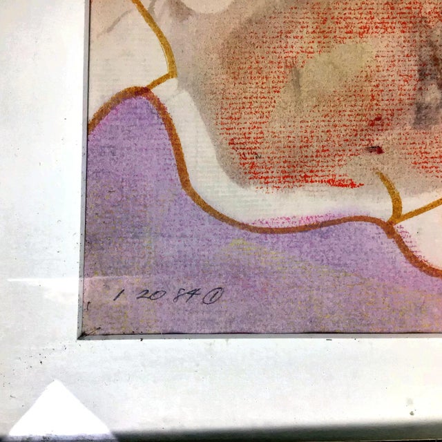 1984 Paul Reed Original Abstract Signed Painting For Sale - Image 4 of 12