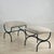 Pair of Wide 'Strapontin' Stools or Ottomans by Design Frères For Sale In Los Angeles - Image 6 of 11