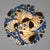 French Art Deco Pendant Light by Maxonade 1930s - Butterfly Motif Enamelled Bowl For Sale - Image 6 of 13