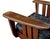 Black Antique Oak and Leather Rocking Chair, 1910 For Sale - Image 8 of 11