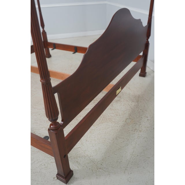 Henkel Harris Model 160 Cherry King Size Poster Bed For Sale - Image 14 of 16