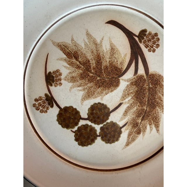 Set of Four (4) Denby Greenwheat Dinner Plates 9.75 Inches | Made in England Vintage Stoneware For Sale In Chicago - Image 6 of 9
